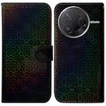 For Redmi K80 / K80 Pro / Xiaomi Poco F7 Pro Colorful Magnetic Buckle Leather Phone Case(Black)