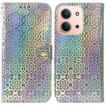 For Redmi 15C 4G 173.1mm / 15C 5G 173.1mm Colorful Magnetic Buckle Leather Phone Case(Silver)