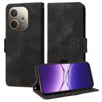 For OPPO A5 Pro 5G Global Embossed Rhombus Starry Leather Phone Case(Black)