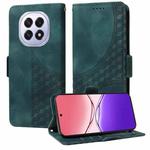 For OPPO F29 5G Global Embossed Rhombus Starry Leather Phone Case(Green)