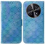 For Huawei nova 12i 4G Global Colorful Magnetic Buckle Leather Phone Case(Blue)