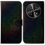 For Huawei nova 12i 4G Global Colorful Magnetic Buckle Leather Phone Case(Black)