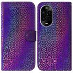 For Huawei nova 13 Pro Colorful Magnetic Buckle Leather Phone Case(Purple)