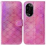 For Huawei nova 13 Pro Colorful Magnetic Buckle Leather Phone Case(Pink)