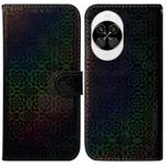 For Huawei nova 14 Colorful Magnetic Buckle Leather Phone Case(Black)
