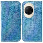 For Huawei nova 14 Ultra Colorful Magnetic Buckle Leather Phone Case(Blue)