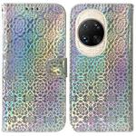 For Huawei nova 14 Ultra Colorful Magnetic Buckle Leather Phone Case(Silver)