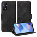For Realme V11 5G Embossed Rhombus Starry Leather Phone Case(Black)
