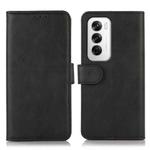 For OPPO Reno12 5G Global Cow Texture Flip Leather Phone Case(Black)