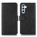 For Samsung Galaxy S24 FE 5G Cow Texture Flip Leather Phone Case(Black)