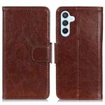 For Samsung Galaxy S24 FE 5G Nappa Texture Horizontal Flip Leather Phone Case(Brown)