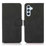 For Samsung Galaxy S25 FE 5G KHAZNEH Matte Texture Leather Phone Case(Black)