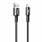 REMAX RC-C099 1.2m 66W USB to Type-C Fast Charging Braided Data Cable(Black)