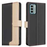 For Nokia G22 Color Matching RFID Anti-theft Leather Phone Case(Black)