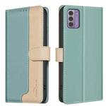 For Nokia G42 Color Matching RFID Anti-theft Leather Phone Case(Green)