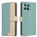 For Honor X6a Color Matching RFID Anti-theft Leather Phone Case(Green)