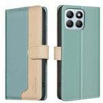 For Honor X8b Color Matching RFID Anti-theft Leather Phone Case(Green)