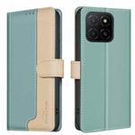 For Honor X5b Color Matching RFID Anti-theft Leather Phone Case(Green)