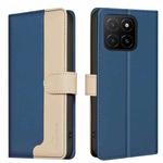 For Honor X5b Color Matching RFID Anti-theft Leather Phone Case(Blue)