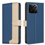 For Honor 200 Smart / X7C Color Matching RFID Anti-theft Leather Phone Case(Blue)