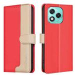 For Honor 400 Lite Color Matching RFID Anti-theft Leather Phone Case(Red)