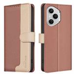 For Honor 400 Pro Global 160.8mm Color Matching RFID Anti-theft Leather Phone Case(Brown)