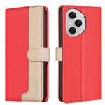 For Honor 400 Pro Global 160.8mm Color Matching RFID Anti-theft Leather Phone Case(Red)