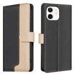 For iPhone 11 Color Matching RFID Anti-theft Leather Phone Case(Black)