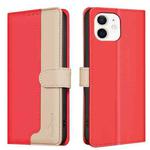 For iPhone 11 Color Matching RFID Anti-theft Leather Phone Case(Red)