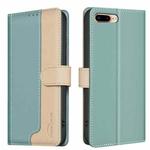 For iPhone SE 2024 Color Matching RFID Anti-theft Leather Phone Case(Green)