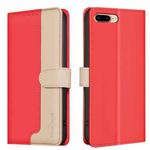 For iPhone SE 2024 Color Matching RFID Anti-theft Leather Phone Case(Red)