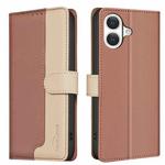 For iPhone 17 Color Matching RFID Anti-theft Leather Phone Case(Brown)