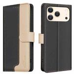 For iPhone 17 Pro Max Color Matching RFID Anti-theft Leather Phone Case(Black)