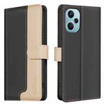 For Xiaomi Poco F5 5G Color Matching RFID Anti-theft Leather Phone Case(Black)