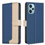 For Xiaomi Poco F5 5G Color Matching RFID Anti-theft Leather Phone Case(Blue)