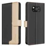 For Xiaomi Poco X3 / X3 NFC Color Matching RFID Anti-theft Leather Phone Case(Black)