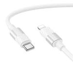 Borofone BX106 27W USB-C / Type-C to 8 Pin Fast Charge Data Cable, Length:1m(White)