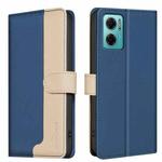 For Xiaomi Redmi 10 5G / Note 11E Color Matching RFID Anti-theft Leather Phone Case(Blue)