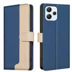 For Xiaomi Redmi 12 4G Color Matching RFID Anti-theft Leather Phone Case(Blue)