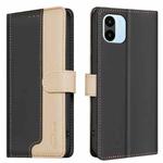 For Xiaomi Redmi A1 / A1+ / A2 Color Matching RFID Anti-theft Leather Phone Case(Black)