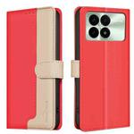 For Xiaomi Redmi K70 / K70 Pro Color Matching RFID Anti-theft Leather Phone Case(Red)