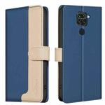 For Xiaomi Redmi 10X 4G / Note 9 Color Matching RFID Anti-theft Leather Phone Case(Blue)