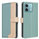 For Xiaomi Redmi Note 13 5G Color Matching RFID Anti-theft Leather Phone Case(Green)