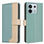 For Xiaomi Redmi Note 13 Pro 4G Global Color Matching RFID Anti-theft Leather Phone Case(Green)