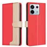 For Xiaomi Redmi Note 13 Pro 4G Global Color Matching RFID Anti-theft Leather Phone Case(Red)