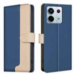 For Xiaomi Redmi Note 13 Pro 4G Global Color Matching RFID Anti-theft Leather Phone Case(Blue)