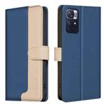 For Xiaomi Redmi Note 13 Pro+ Color Matching RFID Anti-theft Leather Phone Case(Blue)