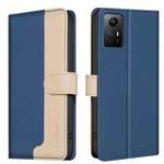 For Xiaomi Redmi Note 11 / 11S Color Matching RFID Anti-theft Leather Phone Case(Blue)