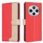 For Redmi 14C 4G Color Matching RFID Anti-theft Leather Phone Case(Red)