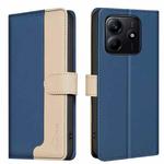 For Redmi Note 14 5G Color Matching RFID Anti-theft Leather Phone Case(Blue)